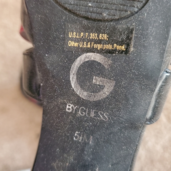 G by GUESS Zebra prints & red strap stilettos - Picture 3 of 3